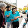 Broadcom's Stephen Palm '87 speaks to the UAV Forge team. 