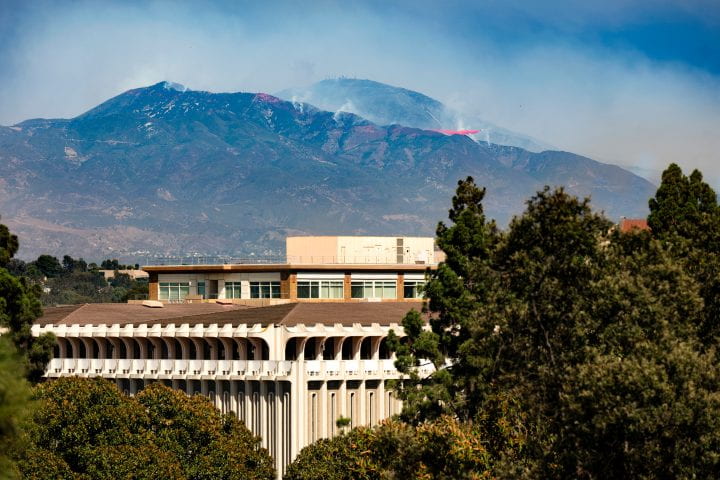 One of the most pressing concerns in Southern California currently is the increased risk of wildfire due to climate change. The UC Irvine Climate Collaboration brings together researchers in civil and environmental engineering, Earth system science, ecology and evolutionary biology, and other departments to study fires from all angles. The goal is to provide local and state government agencies, community organizations, businesses and property owners precise information that they can use to mitigate disaster risk. Steve Zylius / UC Irvine