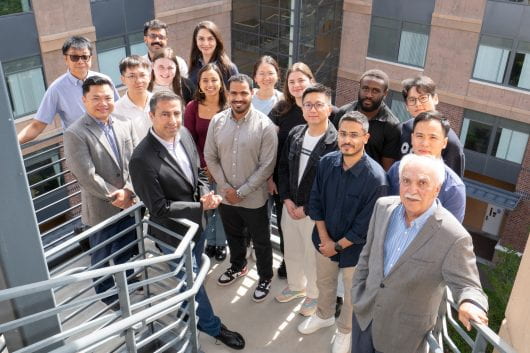 Amir AghaKouchak credits his team of fellow faculty, postdoctoral scholars, and graduate and undergraduate students for the groundbreaking work in climate science and civil and environmental engineering that has resulted in him being recognized as a 2026 Frontiers Planet Prize national champion. Steve Zylius / UC Irvine