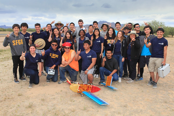 UCI DBF team places second in flyoff. Photo by J. Zumsteg UCI DBF team places second in flyoff