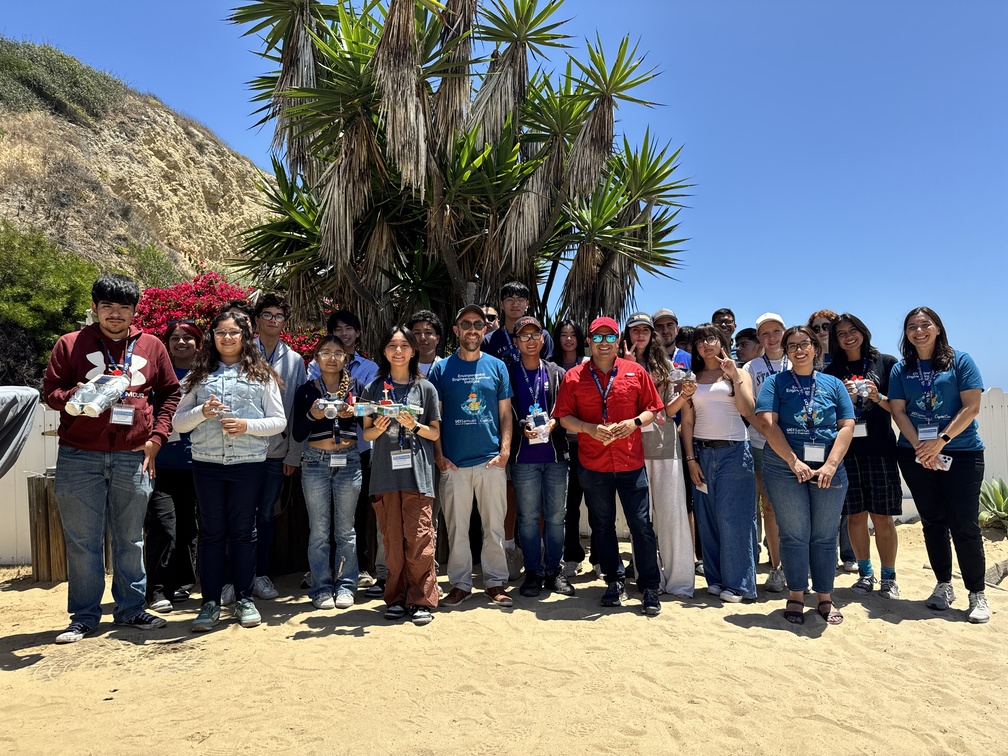 The UCI-Crystal Cove Environmental Engineering Summer Institute attendees on June 16, 2025
