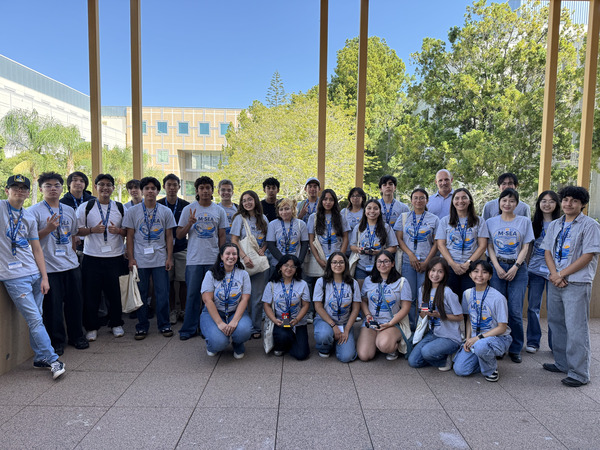 Students at the Materials Science and Engineering Camp at UC Irvine