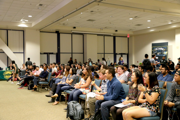 More than 200 students crowded the student center for the second Art of Engineering Showcase, featuring 10 performances. More than 200 students crowded the student center for the second Art of Engineering Showcase, featuring 10 performances.