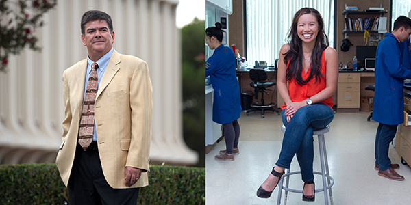 Enrique Lavernia and Michelle Khine are UCI’s fourth and fifth National Academy of Inventors fellows. Steve Zylius / UCI Enrique Lavernia and Michelle Khine are UCI’s fourth and fifth National Academy of Inventors fellows. Steve Zylius / UCI