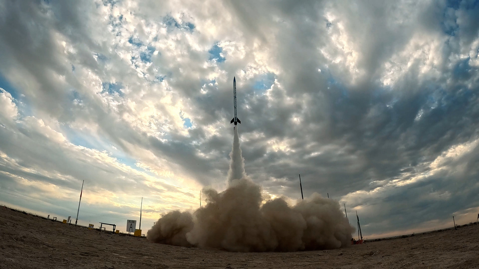 The winning launch of the UCI Rocket Project Solids at the 2025 International Rocket Engineering Competition (IREC)