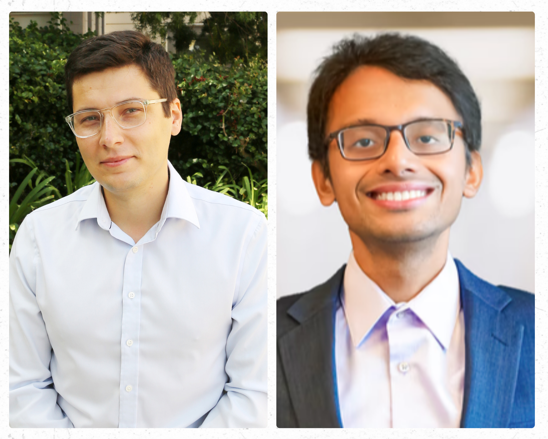 Maxim Shcherbakov (left) and Md Shafayat Hossain