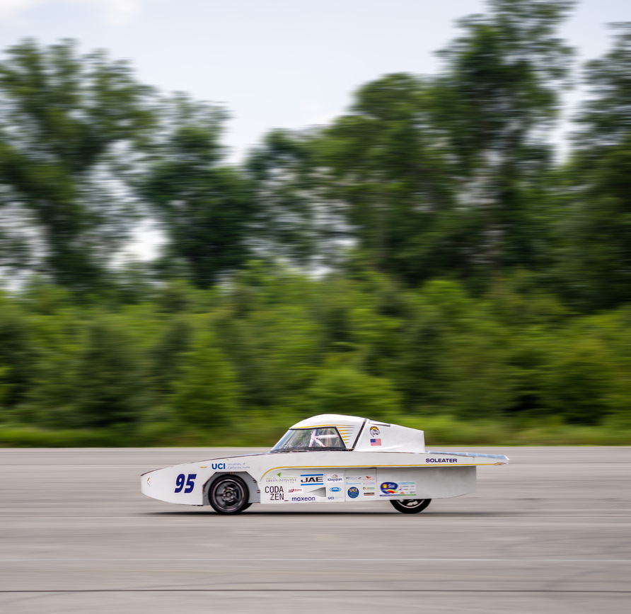 SolEater running through the dynamic courses at the 2025 Formula Sun Grand Prix