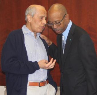 Said Elghobashi speaking with UCI Chancellor Michael Drake Said Elghobashi speaking with UCI Chancellor Michael Drake